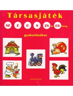 Társasjáték sz, z, c. s, zs és cs hangok gyakorlásához