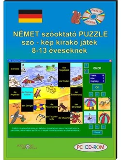 Német szóoktató puzzle szó–kép kirakó játék 8-13 éveseknek (CD-ROM)