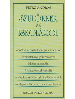 Szülőknek az iskoláról
