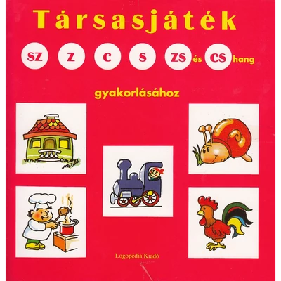 Társasjáték sz, z, c. s, zs és cs hangok gyakorlásához