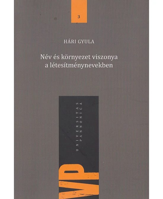 Név és környezet viszonya a létesítménynevekben