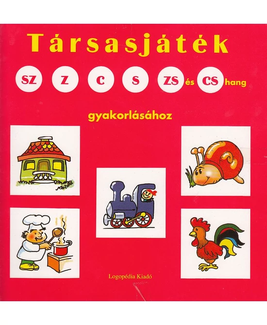 Társasjáték sz, z, c. s, zs és cs hangok gyakorlásához