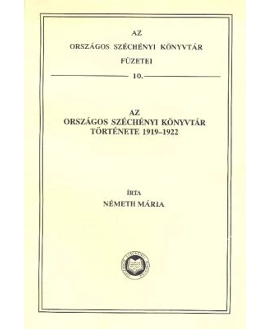 Az Országos Széchényi Könyvtár története 1919-1922