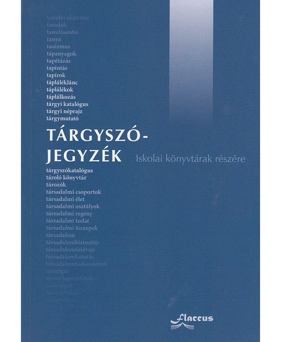 Tárgyszójegyzék