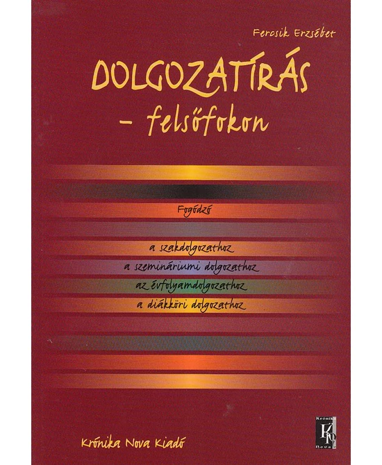 Dolgozatírás - felsőfokon