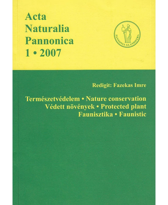 Acta Naturalia Pannonica 1 (2007)