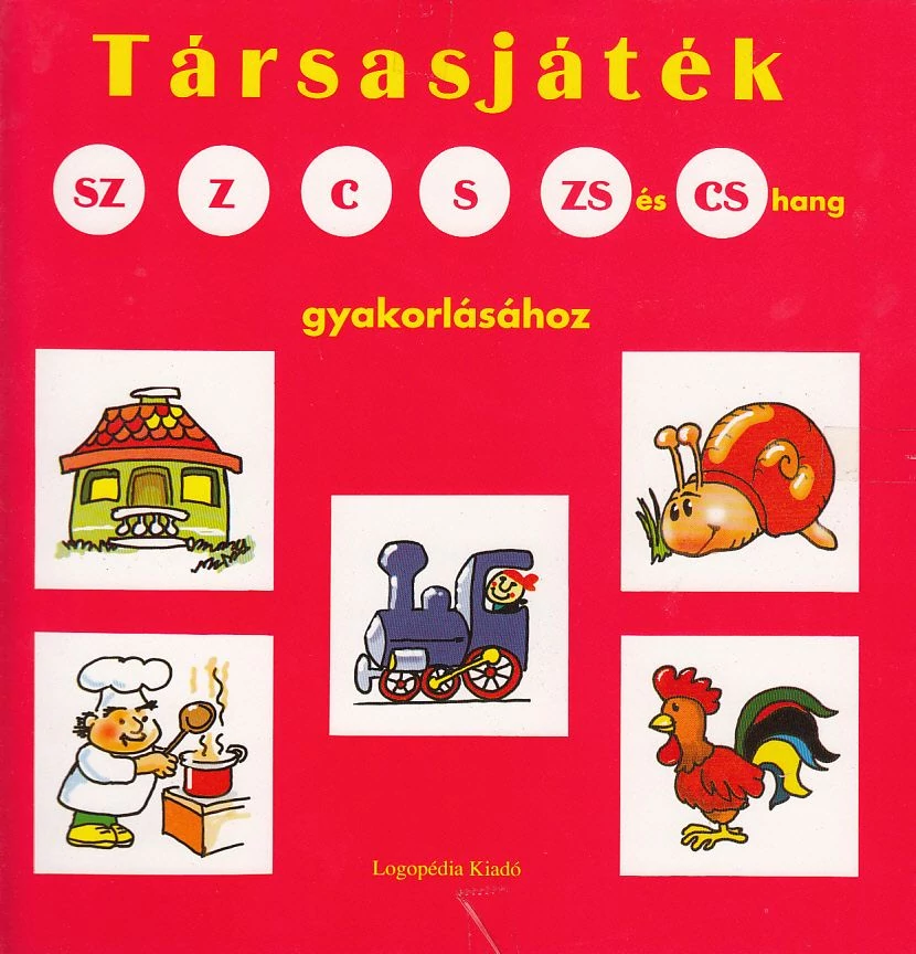 Társasjáték sz, z, c. s, zs és cs hangok gyakorlásához