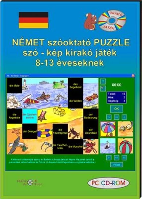 Német szóoktató puzzle szó–kép kirakó játék 8-13 éveseknek (CD-ROM)