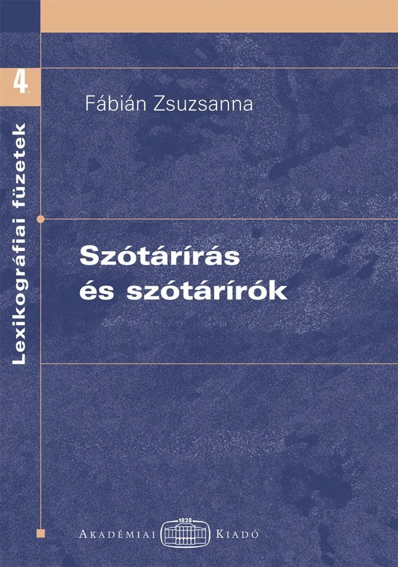 Szótárírás és szótárírók