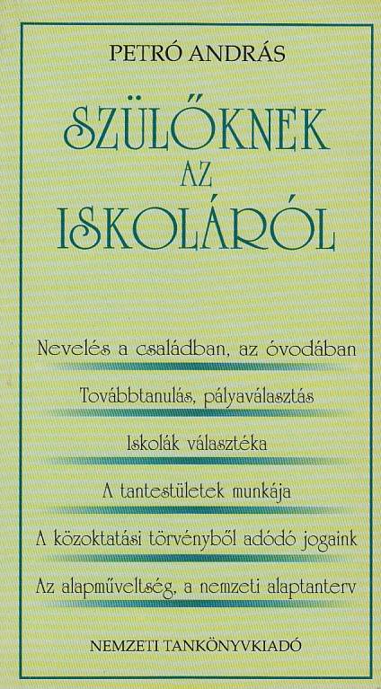 Szülőknek az iskoláról