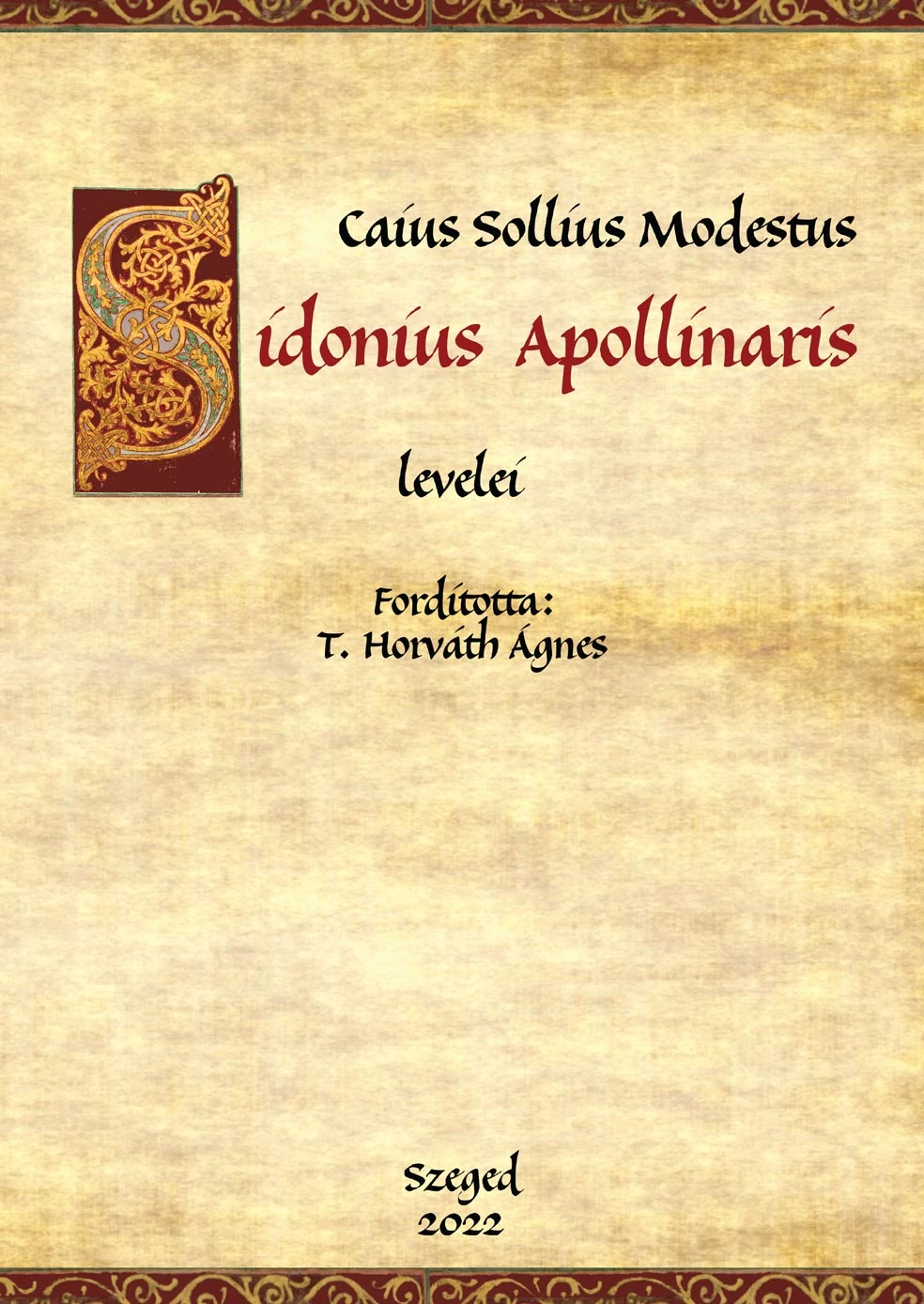 Caius Sollius Modestus Sidonius Apollinaris levelei