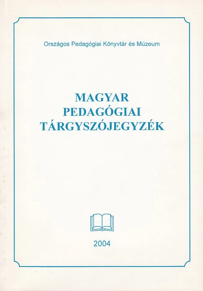 Magyar Pedagógiai Tárgyszójegyzék