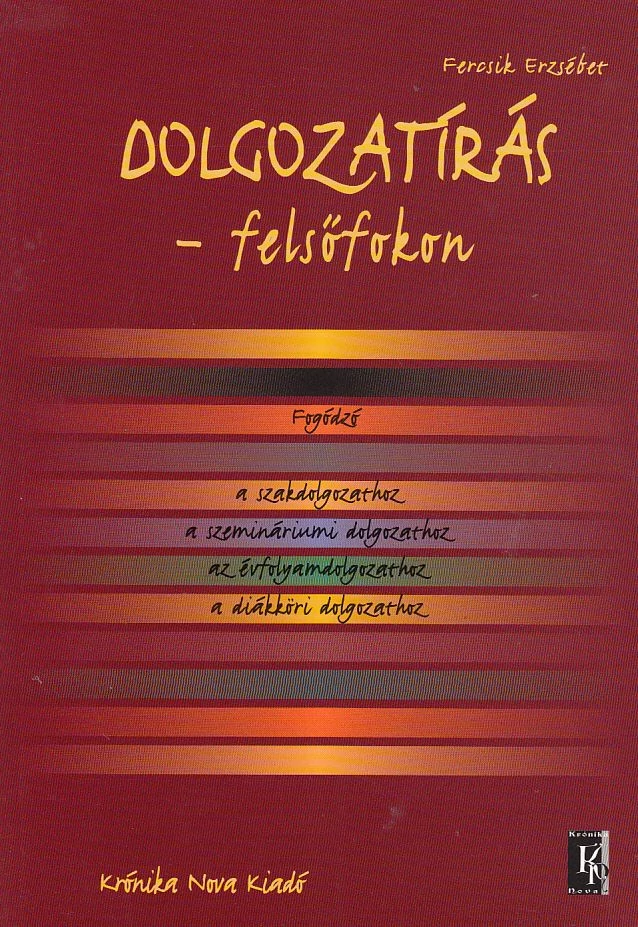 Dolgozatírás - felsőfokon