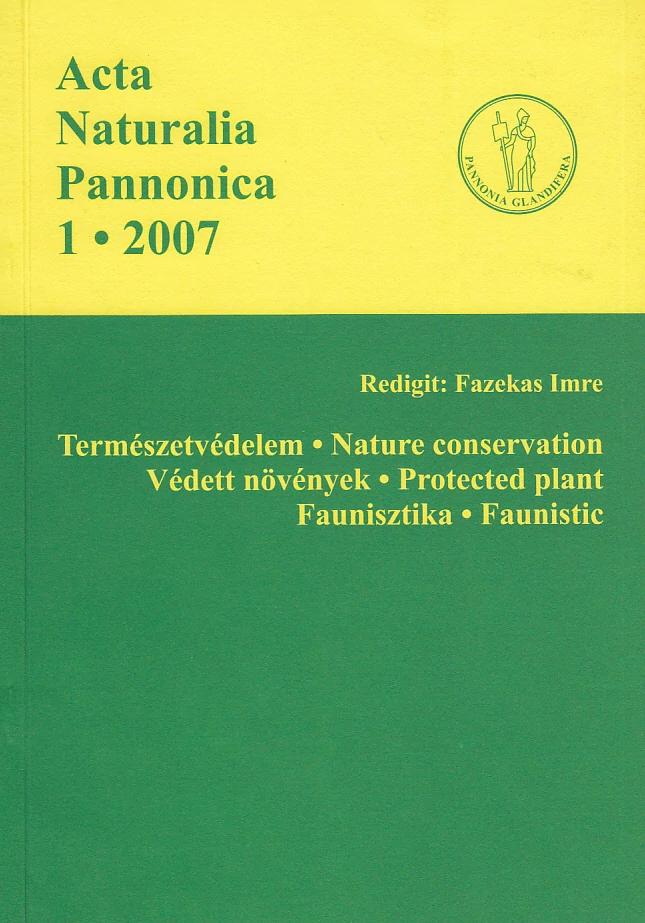 Acta Naturalia Pannonica 1 (2007)